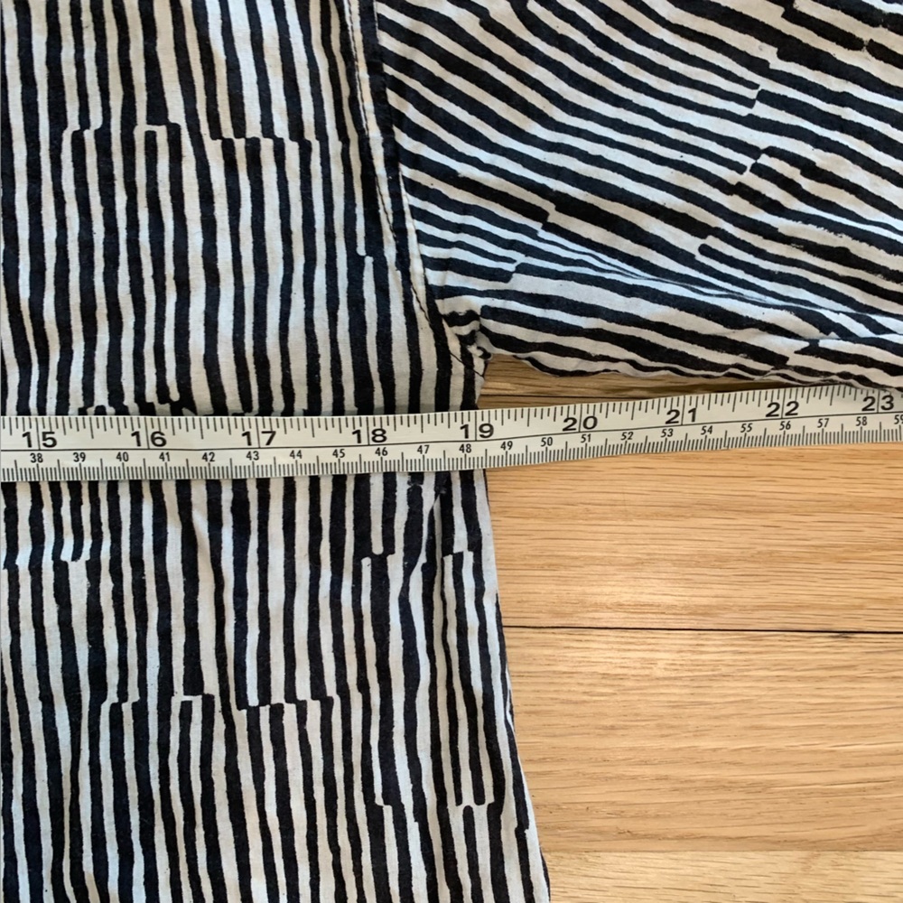 Gudrun Sjöden Striped Lightweight Tunic Lagenlook Woven Organic Cotton Sz Small - Picture 11 of 12